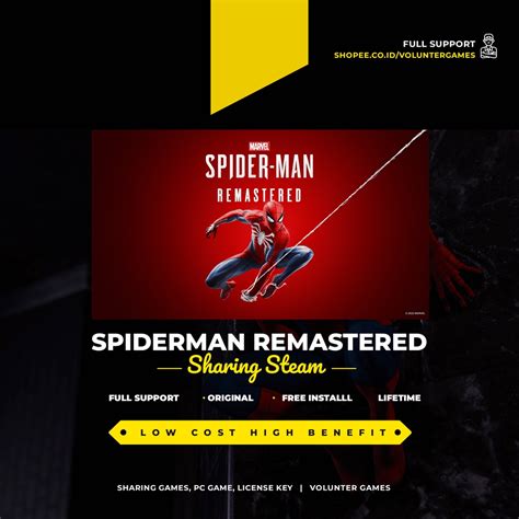 Jual MARVEL SPIDERMAN REMASTERED PC ORIGINAL | Shopee Indonesia