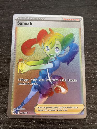 SANNAH RAINBOW POKÉMON 278 264 EB08 POING DE FUSION NEUF FR eBay