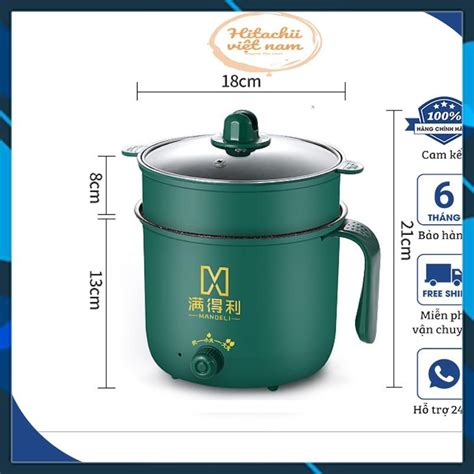 Mini Electric Hot Pot Storey Noodle Cooking With Multi Purpose Steamer Grill Boiling Non