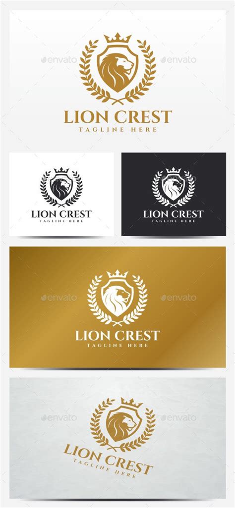 Lion Crest Logo | Crest logo, Logo design inspiration creative ...