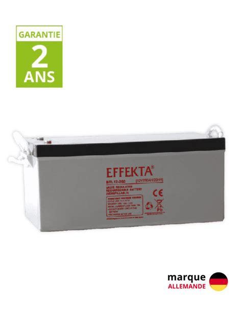 Batterie Agm Effekta V Ah Civisol