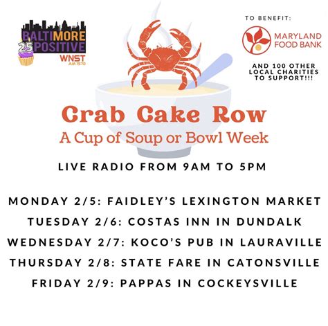 A Personal Invitation From Nestor To Join Us For Crab Cake Row A Cup