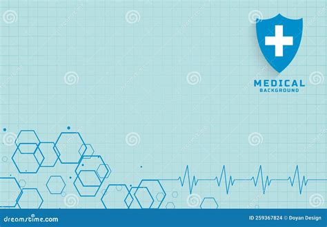 Blue Healthcare And Medical Science Background Design Stock Vector