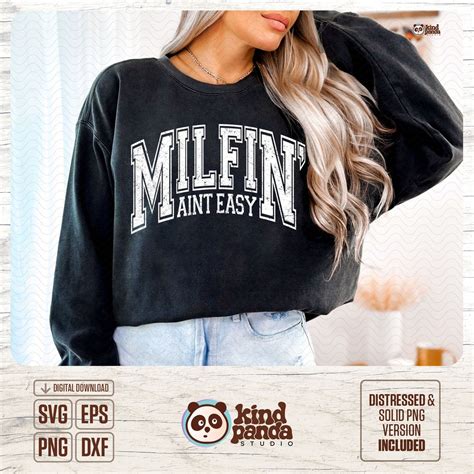 Milfin Ain T Easy SVG PNG Milf Svg Cutting File Milf Png Adult Funny Svg Humorous Quote Svg