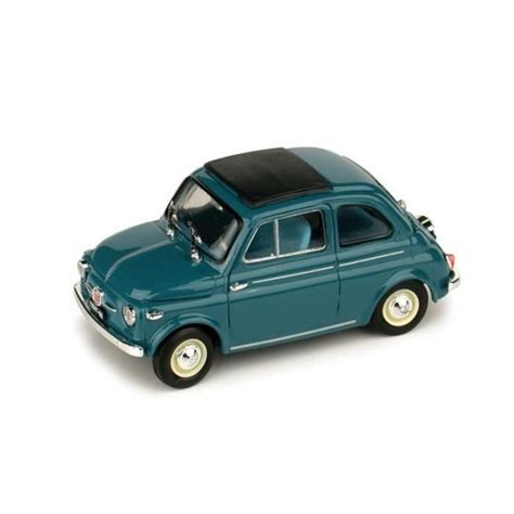 BRUMM BM0365 05 FIAT NUOVA 500 TETTO APRIBILE CHIUSA 1959 BLU MEDIO 1