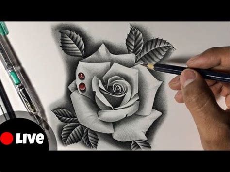 COMO DIBUJAR UNA ROSA REALISTA A LAPIZ Dibujode Dibujo Dibujante