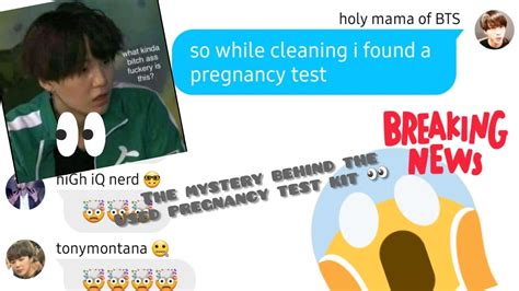 Bts Texts The Mystery Behind The Used Pregnancy Test Youtube