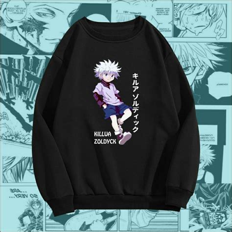 Jual Sweater Anime Hunter X Hunter Killua Zoldyck Crewneck Manga Jepang