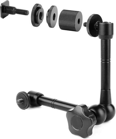 M Inch Articulating Friction Magic Arm Adjustable W Hot Shoe Mount Tripod Screw