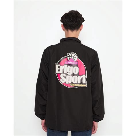 Jual Erigo Coach Jacket Spoelstra Black Shopee Indonesia