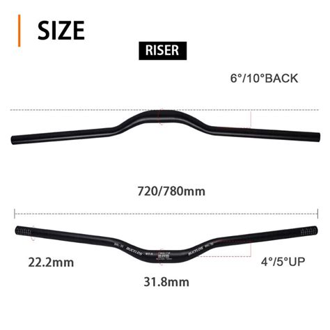 Bucklos Mountain Bike Carbon Fiber Handlebar Mm Aluminum Flat