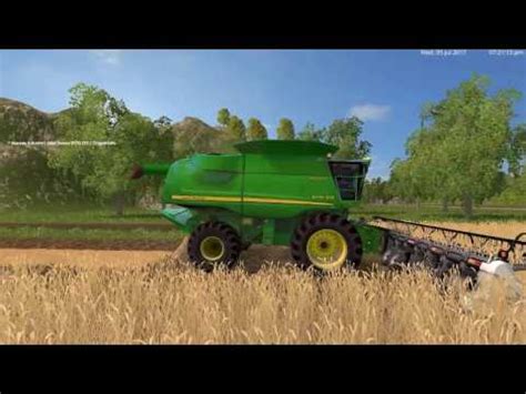 Colhendo Trigo Colheitadeira John Deere Farming Simulator 2015