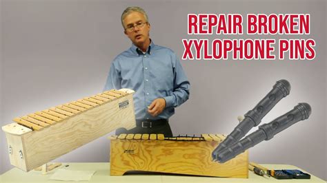 Repairing a broken xylophone pin - YouTube