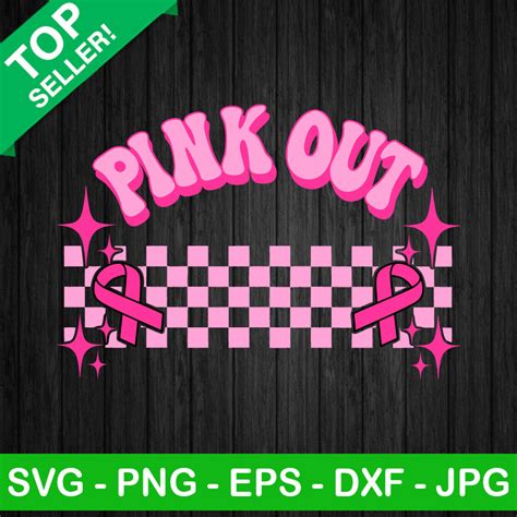 Pink Out Panthers Svg Png Pink Out Football Svg Breast Cancer Panthers Svg