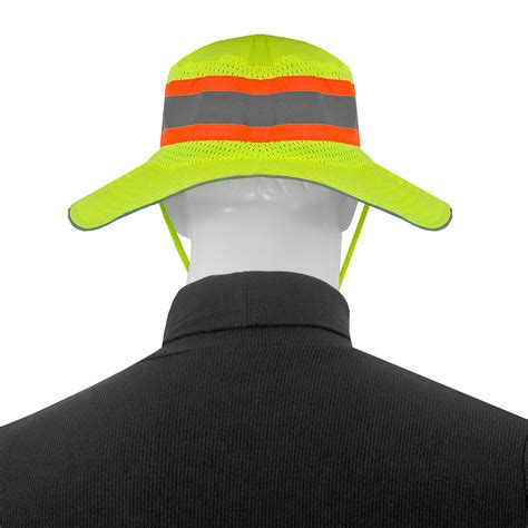 High Visibility Beanie Hat With Ansi Reflective Tape Technopack