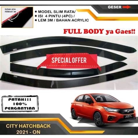 Jual Talang Air Mobil Honda All New City Hatchback On Model Slim