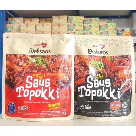 Mama Likes Original Topokki Sauce Topokki Hot Spicy Sauce 100Gr Expired August 2023 Shopee