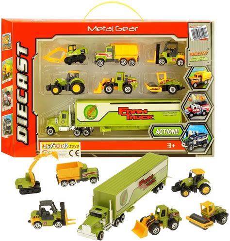 Nicola Toys Metalowy Tir Traktor Wywrotka Koparka Walec Ceny I