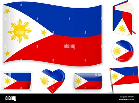 Philippines flag vector hi-res stock photography and images - Alamy