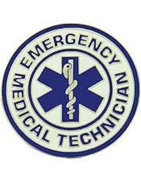 Pin Emt Logo Emergency Medical Technician 1 12 Military Outlet