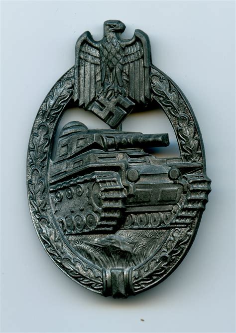 Panzer Assault Badge In Silver By Hermann Aurich Chasing Militaria