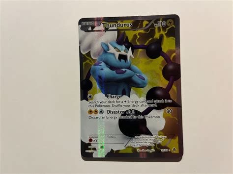 Pok Mon Tcg Thundurus Bw Emerging Powers Holo Full Art Ebay