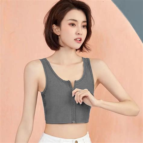 Same Day Shipping Provide The Latest Products IEFiEL Womens Breathable Super Flat Chest Lesbian