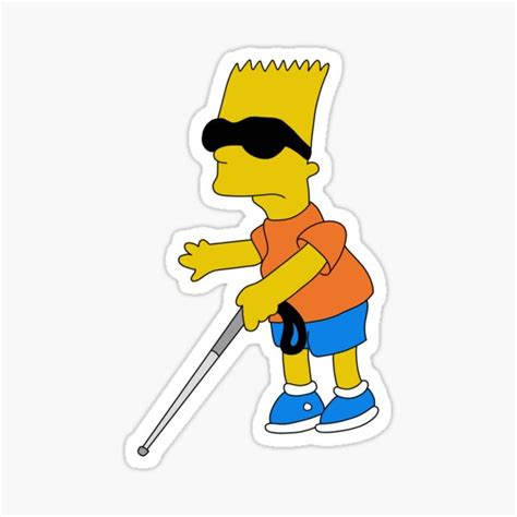 Blind Bart Meme Sticker For Sale By Drayziken Redbubble