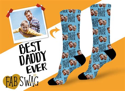 Best Daddy Ever Socks Custom Dad Socks Personalised T For Etsy