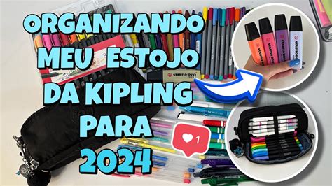 Organizando Meu Estojo Da Kipling Para Youtube