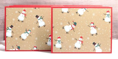 Snowmen Cards Cards With Snowman Holiday Cards Set of Holiday Cards ...