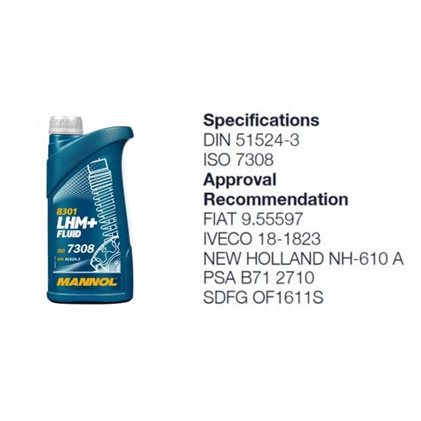 UAB Sunkdeta | Skystis hidraulinis 1L MANNOL LHM+ Fluid 8301