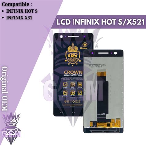 Jual LCD INFINIX HOT S X TOUCHSCREEN FULLSET COMPLETE ORIGINAL