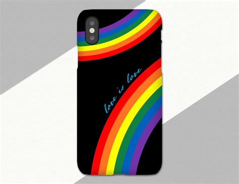 LGBTQ Pride Phone Case Gay Pride Rainbow IPhone XS Max Xr 10 X Etsy