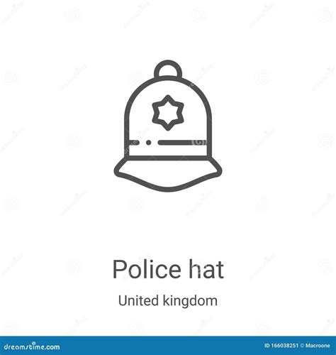 Police Hat Icon Vector From United Kingdom Collection Thin Line Police