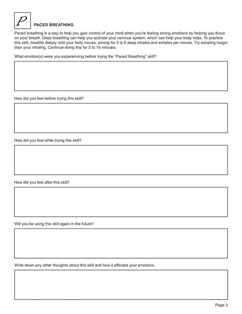 Dbt Tipp Skills Worksheet Editable Fillable Printable Pdf