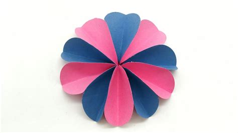 Flowers From Round Paper Diy Tutorial By Paper Folds 950 Youtube