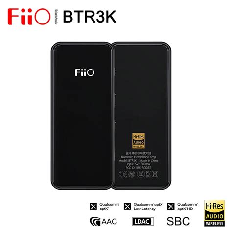 Fiio Btr3k Bluetooth 5 0 Hi Res Hifi Lossless Headphone Amplifier