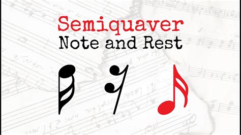 Semiquaver Note And Rest Youtube