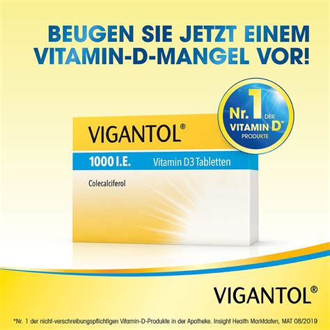 VIGANTOL® 1000 I.E. Vitamin D3 100 Tbl. Preisvergleich