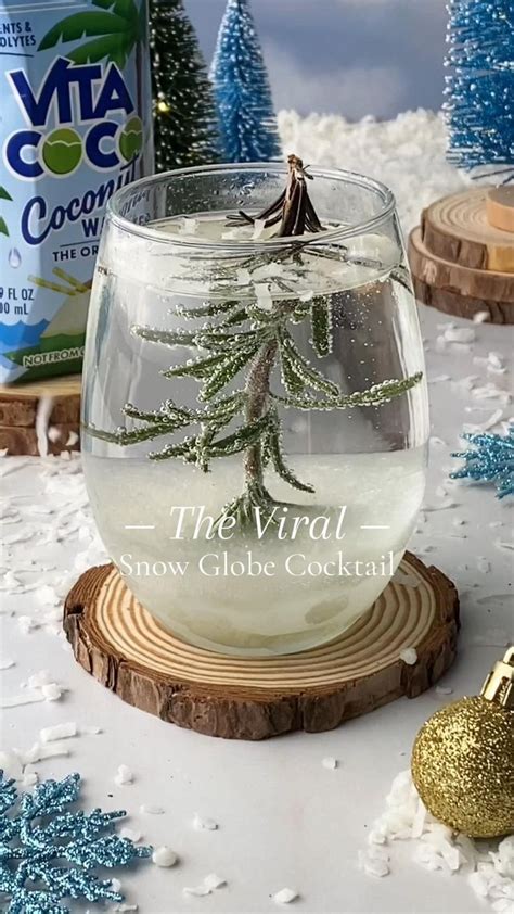 Viral Snow Globe Cocktail [Video] | Snow globes, Healthy cocktails ...