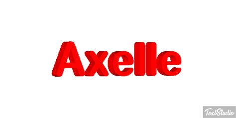 Axelle Name Animated  Logo Designs