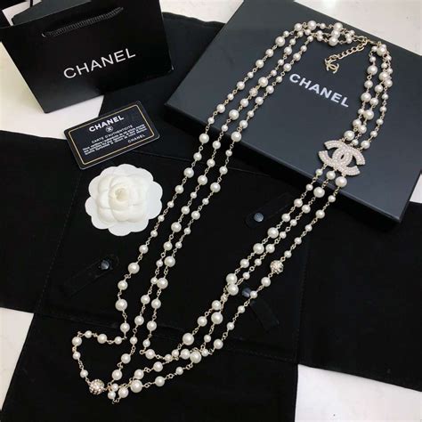 Chanel Chain Necklace Gold For Women Crozus