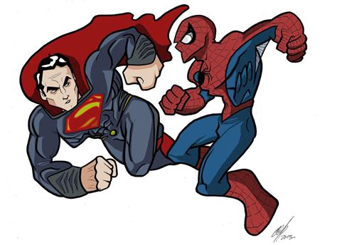 Superman Vs Spiderman by Kryptoniano on DeviantArt