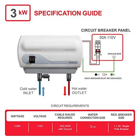 Atmor At Single Sink Kw V Gpm Point Of Use Tankless