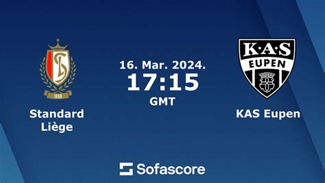 Standard Liège vs KAS Eupen live score H2H and lineups Sofascore