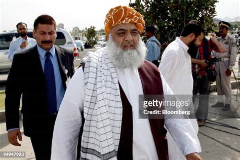 Maulana Fazlur Rahman, leader of the Jamiat Ulema-e-Islam party ...