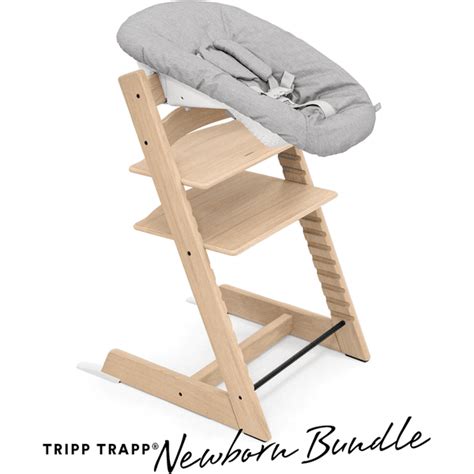 Stokke Tripp Trapp Hochstuhl Oak Natur Inkl Newborn Set Grey