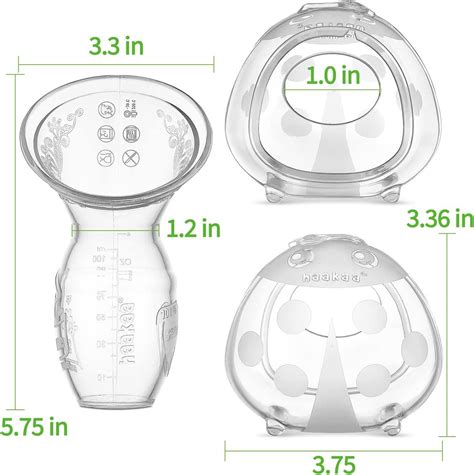 Haakaa Ml Manual Breast Pump And Ml Wearable Ladybug Breast Milk