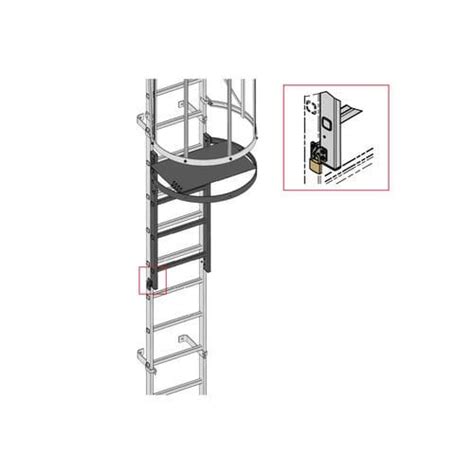 Aluminum Ladder Guard Hymer For Caged Ladders Lockable